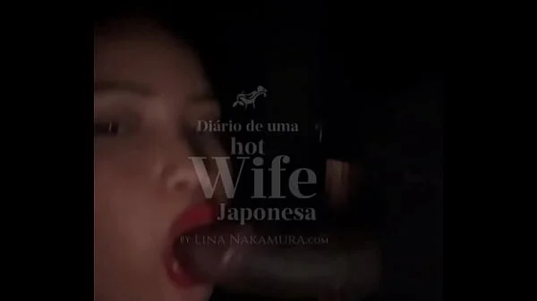 Japonesa Gostosa no Glory Hole chupando várias rolas e tomando leitinho na bucetinha - Asiática safada - Lina Nakamura